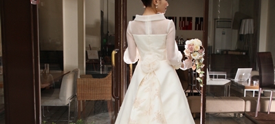 長袖ドレス:
Chiffon-------